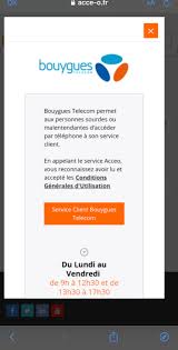 service clientèle bouygues telecom