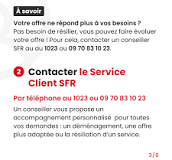 service resiliation sfr