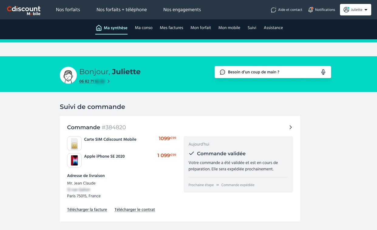 cdiscount service client numéro