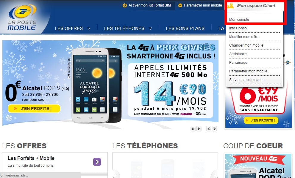 service client la poste