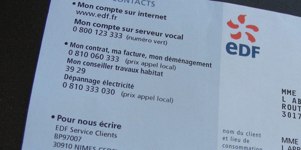 numéro edf service client